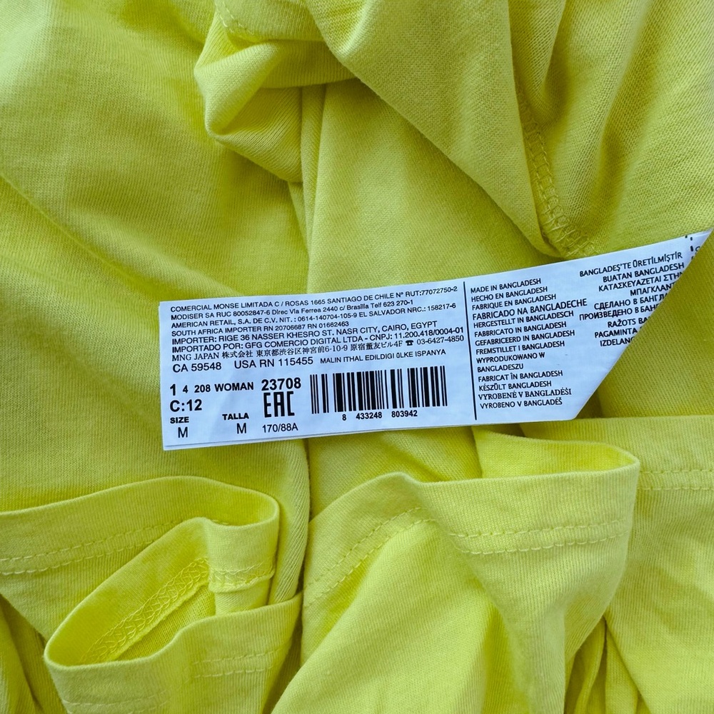 Mango Basics Neon Ruffle Top. - Picture 5 of 5